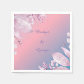 Pastel Kirschblüte Sakura Hochzeitsnapkins Serviette (Vorderseite)