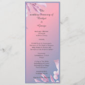 Pastel Kirschblüte Sakura Programm & Menü (Rückseite)