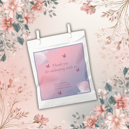 Pastel Kirsche Blüte Sakura Hochzeit danke Geschenktütchen