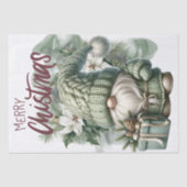 Pastel Knitted Christmas Gnome Seidenpapier (Vorderseite)