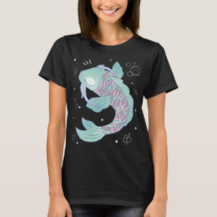 Pastel-Koi-Fisch â€” Whimsische Volkskunstillustra T-Shirt