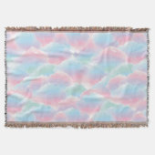 Pastel Krawatte-Dye Cloud Dreamy Soft Gradient Decke (Vorderseite)