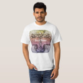 Pastel Kreuz Caduceus T-Shirt (Vorne ganz)