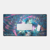 Pastel Kunststoff-Fraktal Schreibtischunterlage (Tastatur & Maus)
