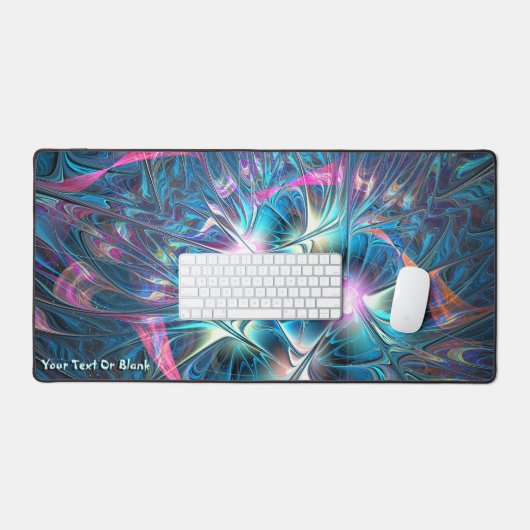 Pastel Kunststoff-Fraktal Schreibtischunterlage (Tastatur & Maus)