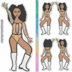 Pastel Lace Dancer Stickers #2 Aufkleber