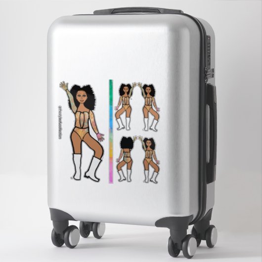 Pastel Lace Dancer Stickers #2 Aufkleber (Koffer)