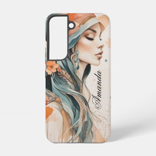 Pastel Lady Samsung Galaxy Hülle (Rückseite)