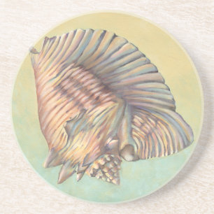 Pastel Large Conch Muschel Getränkeuntersetzer