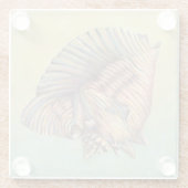 Pastel Large Conch Muschel Glasuntersetzer (Rückseite)