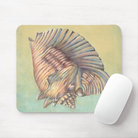 Pastel Large Conch Muschel Mousepad (Mit Mouse)