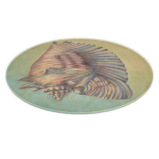 Pastel Large Conch Muschel Schneidebrett (Ecke)