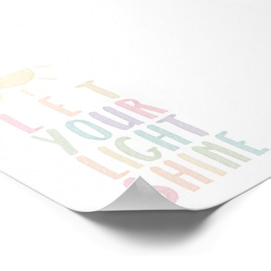Pastel lasse dein helles Plakat (Ecke)