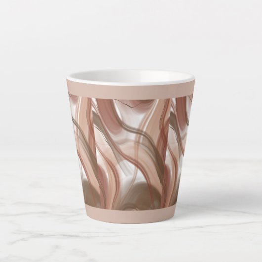 "Pastel Latte Tasse - Elegantes und modernes Desig (Vorderseite)