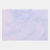 Pastel Lavender Abstrakt Liquid Ink Muster Geschenkpapier Set (Vorderseite 3)