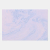 Pastel Lavender Abstrakt Liquid Ink Muster Geschenkpapier Set (Vorderseite)