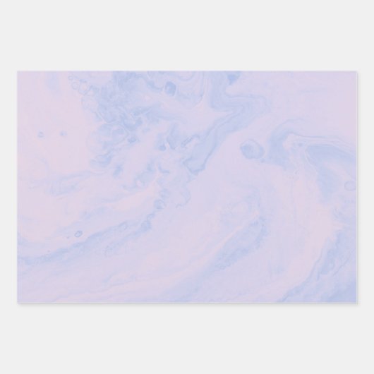 Pastel Lavender Abstrakt Liquid Ink Muster Geschenkpapier Set (Vorderseite)