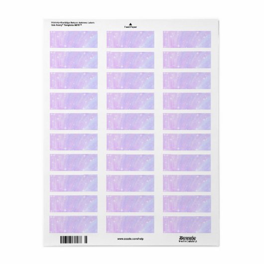 Pastel Lavender Address Labels (Vorne)