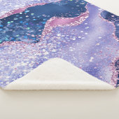 *~* Pastel LAVENDER Agate Holo GLITZER Ozean AP8 Sherpadecke (3/4)