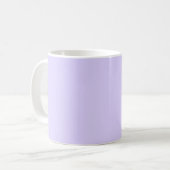 Pastel Lavender Blue Solid Color | PERSONALISIERT Kaffeetasse (Vorderseite Links)