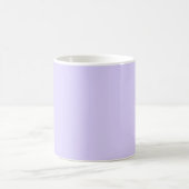 Pastel Lavender Blue Solid Color | PERSONALISIERT Kaffeetasse (Mittel)