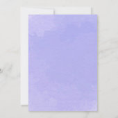 Pastel Lavender Floral Wreath "Save the Date" Save The Date (Rückseite)