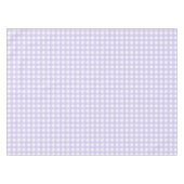 Pastel Lavender Gingham Karos Pattern Tablecloth Tischdecke (Vorderseite (Horizontal))