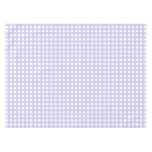 Pastel Lavender Gingham Karos Pattern Tablecloth Tischdecke (Vorderseite (Horizontal))