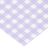 Pastel Lavender Gingham Karos Pattern Tablecloth Tischdecke (Schrägansicht)