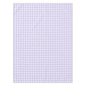 Pastel Lavender Gingham Karos Pattern Tablecloth Tischdecke (Vorderseite)