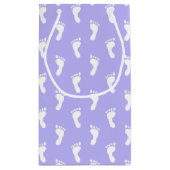 PASTEL LAVENDER LILA BABY FEET KLEINE GESCHENKTÜTE (Rückseite)