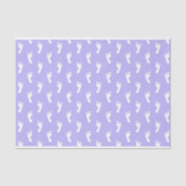 PASTEL LAVENDER LILA BABY FEET SEIDENPAPIER