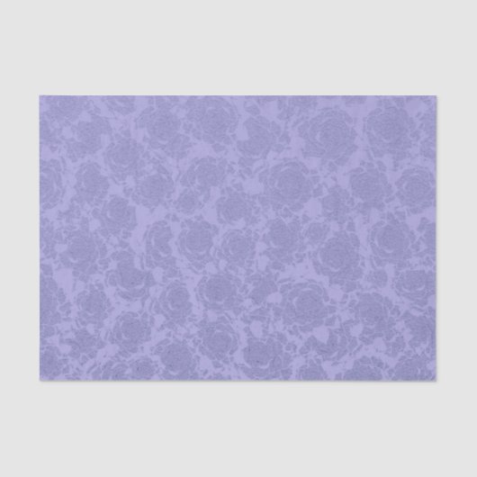 Pastel Lavender Lila floral sukkuläres Muster Seidenpapier (Vorderseite)