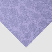 Pastel Lavender Lila floral sukkuläres Muster Seidenpapier (Ausschnitt)