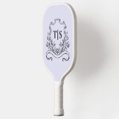 Pastel Lavender Lilac Monogram Initial Classic Pickleball Schläger (Links)