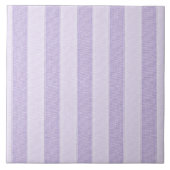 Pastel Lavender Streifen Fliese (Vorderseite)