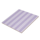 Pastel Lavender Streifen Fliese (Seite)