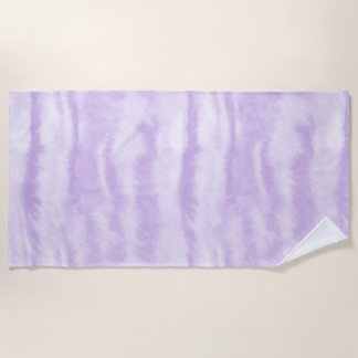 Pastel Lavender Tie-Dye Watercolor Effect Strandtuch