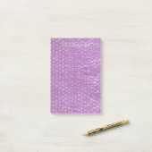Pastel Lavender Traube Pop Bubble Wrap Lila Post-it Klebezettel (Auf Schreibtisch)