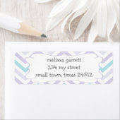 Pastel Lavender und Aqua Zig Zag Baby (Insitu)