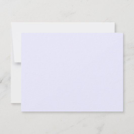 Pastel Lavender Wavy Frame Note Card Einladung (Rückseite)
