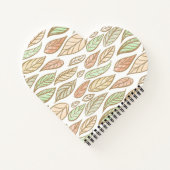 Pastel Leaf Drift  Notizblock (Rückseite)