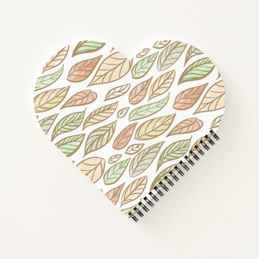 Pastel Leaf Drift  Notizblock (Rückseite)