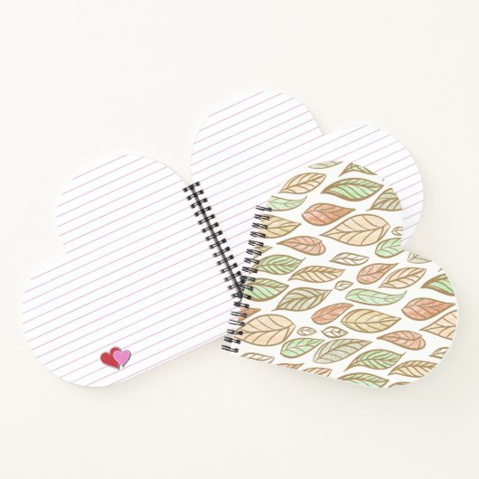 Pastel Leaf Drift  Notizblock (Innenseite)