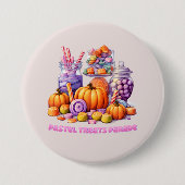 Pastel Leckereien Parade - Niedlich Candy & Pumpki Button (Vorderseite)