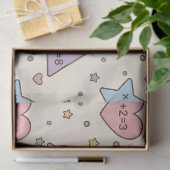 Pastel-Lehrer-Mathematik-Formen-Muster Seidenpapier (Geschenk)