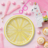 Pastel Lemon Slice Limoncello Party Pappteller (Party)