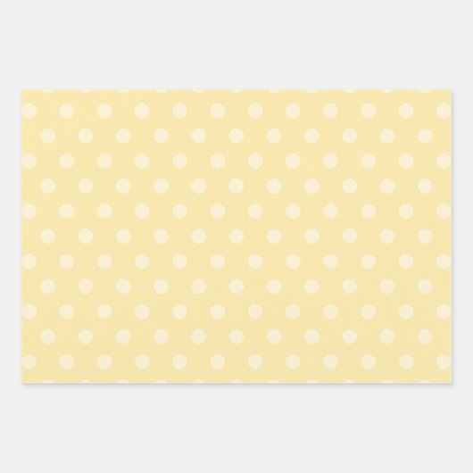 Pastel Lemon Spaß Streifen Dots Frucht Sommer Geschenkpapier Set (Vorderseite 3)