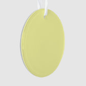 Pastel Lemon Yellow Ornament (Vorderseite)