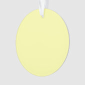 Pastel Lemon Yellow Ornament (Vorderseite)